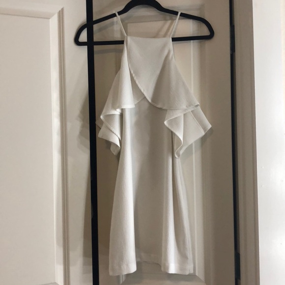 White Ruffle Dress - Picture 2 of 3